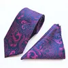 New Classic Pattern Jacquard Men Suit Tie and Pocket Square Wholesale