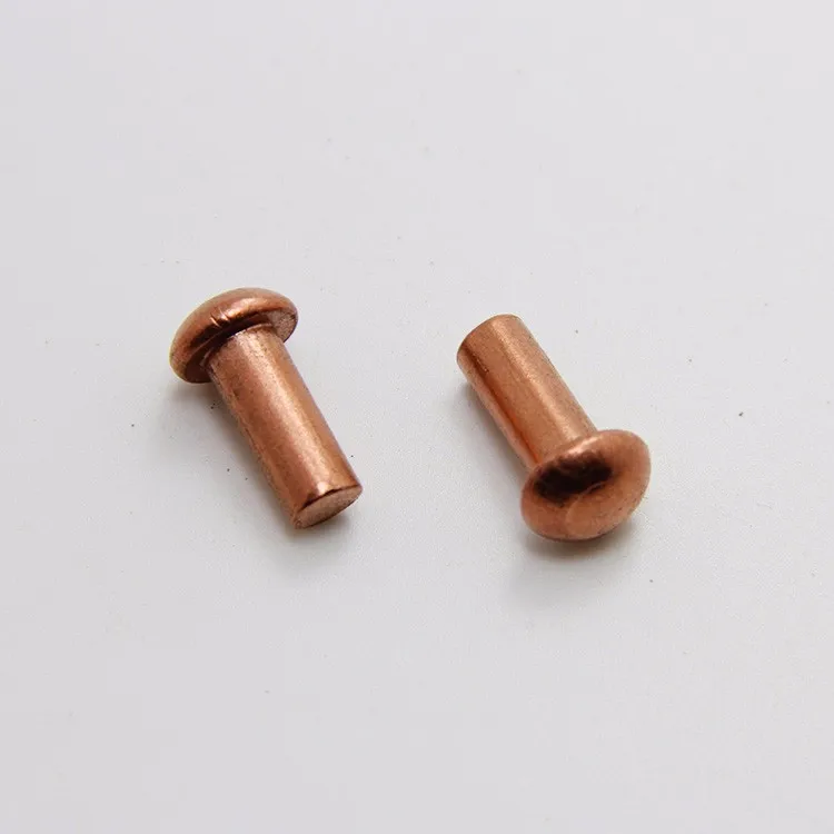 Din660 Round Head Solid Copper Rivets Buy Solid Copper Rivets,Round