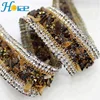 Wholesale natural stone shoe trim rhinestone hot fix trimming for decoration