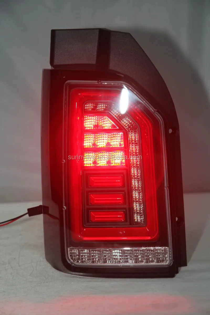 For Volkswagen Transporter T6 led rear light Black Housing Clear cover
