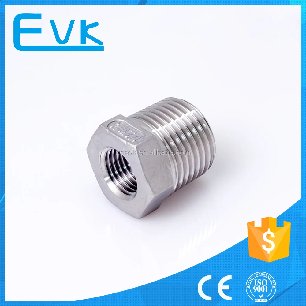 Npt 304/316 Stainless Steel Male Female Threaded Hexagon Bushing - Buy ...