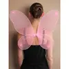 Large Net Fairy Wings with Glitter Fancy Dress Costume Dressing Up Adult Kids AW0667