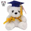 15CM White Mini Plush Teddy Bear Wholesale Promotion Gift Custom LOGO Stuffed Animal Soft Toy Plush Graduation Mini Bear