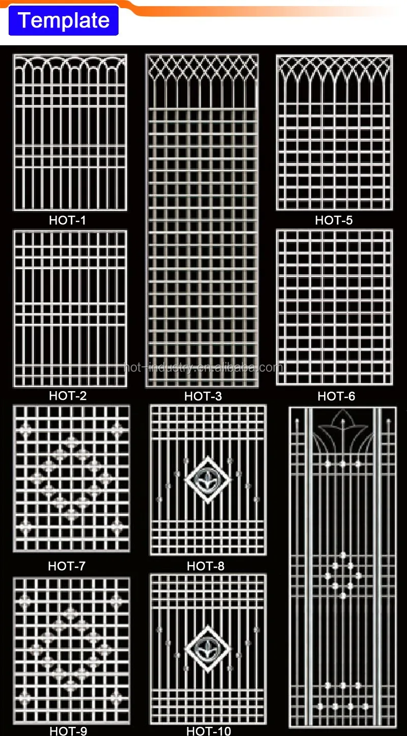 China Low Price Anti Theft Stainless Steel Grill Glass Door Indian