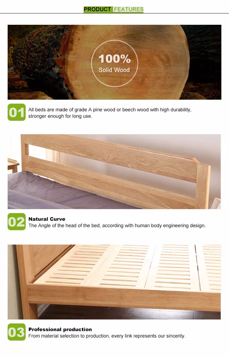 Hot sales pine wood baby bed wood