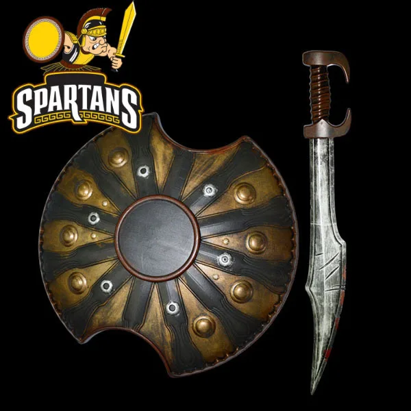 70cm Plastic Achilles Spartan 300 Medieval Sword And Shield 15865 Buy