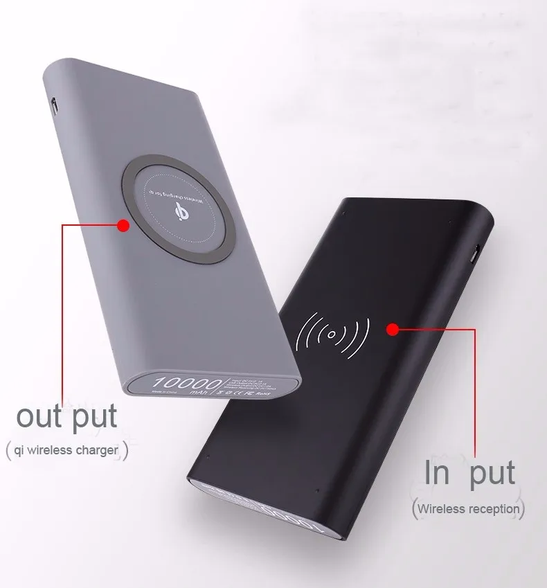 China oem 10000mah 3 in 1 Qi standard portable smart phone wireless charger power bank for iphone 8 8p X Xr Xs max - ANKUX.COM