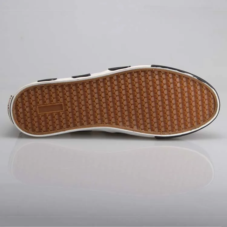 Wholesale Soft Rubber Sole Black Breathable Canvas Shoes Men Casual