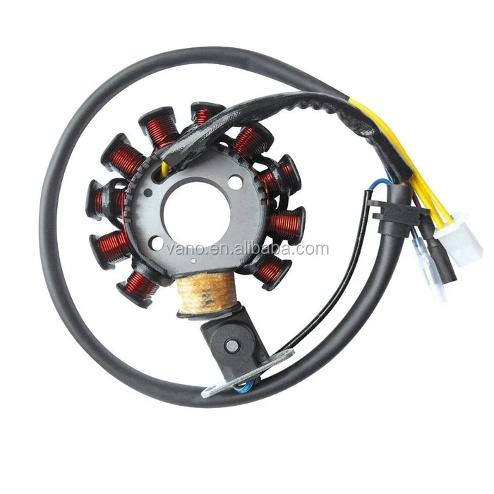 4 Stroke China Scooter GY6 150 Motorcycle Magneto Stator Coil With 5 Cables 11 Poles