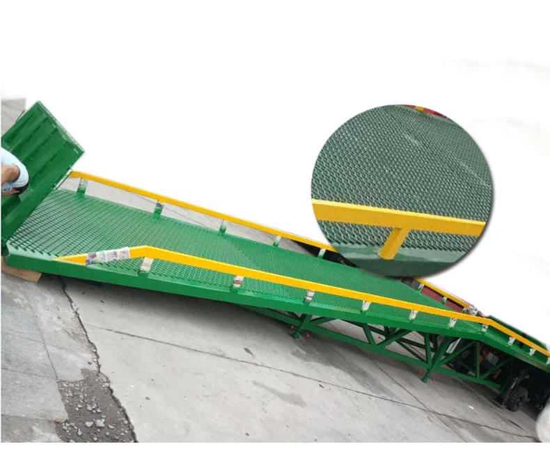 8000kg hot sale warehouse mobile dock ramp/container unloading system