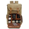 Canvas Shoulder Bag Outdoor Travel Large Capacity Leisure Computer Camera Backpack