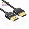 ABS Shell Gold plated Thin HDMI 4k 1080p HDTV Cable with small molding pvc jacket OD4.5mm