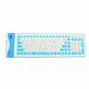 Wired Silicon standard computer wireless keyboard waterproof built in rechargeable LI battery