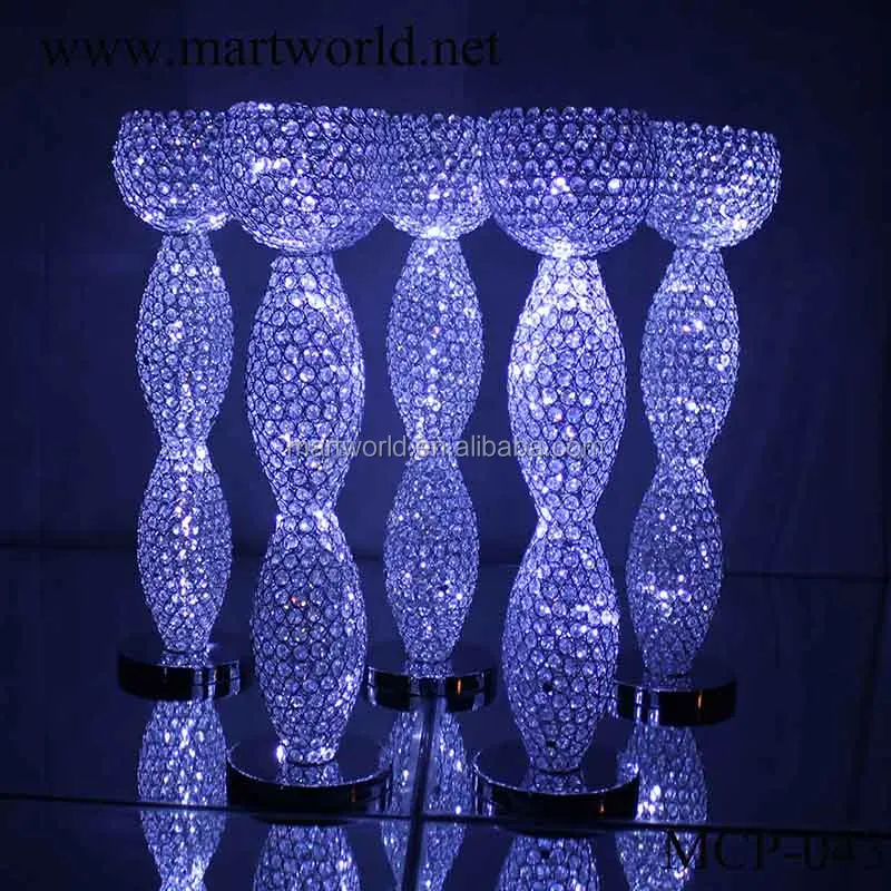 Wedding Led Light Shiny Crystal Table Centerpiece Decoration Wedding