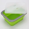 LFGB and FDA Certified Silicone Food Storage Container with Fork and Spoon