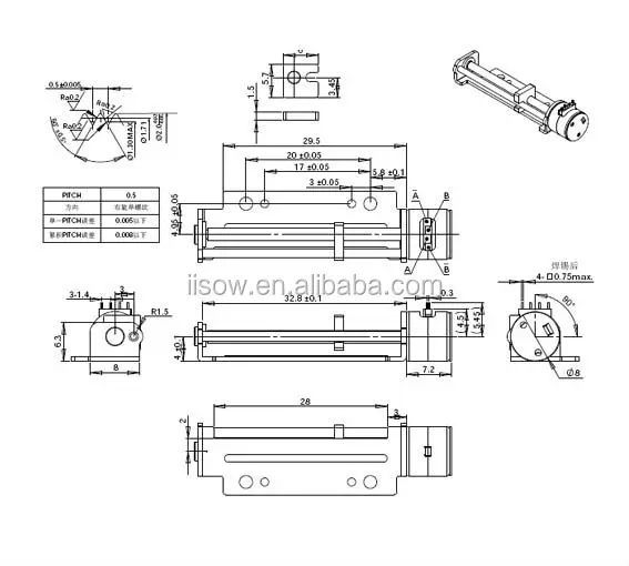 stepper linear motor 8mm