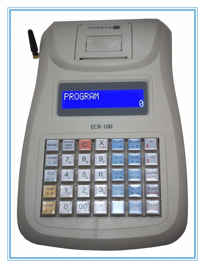 Good Quality 35 Keys Automatic Electronic Pos Cash Register Ecr100