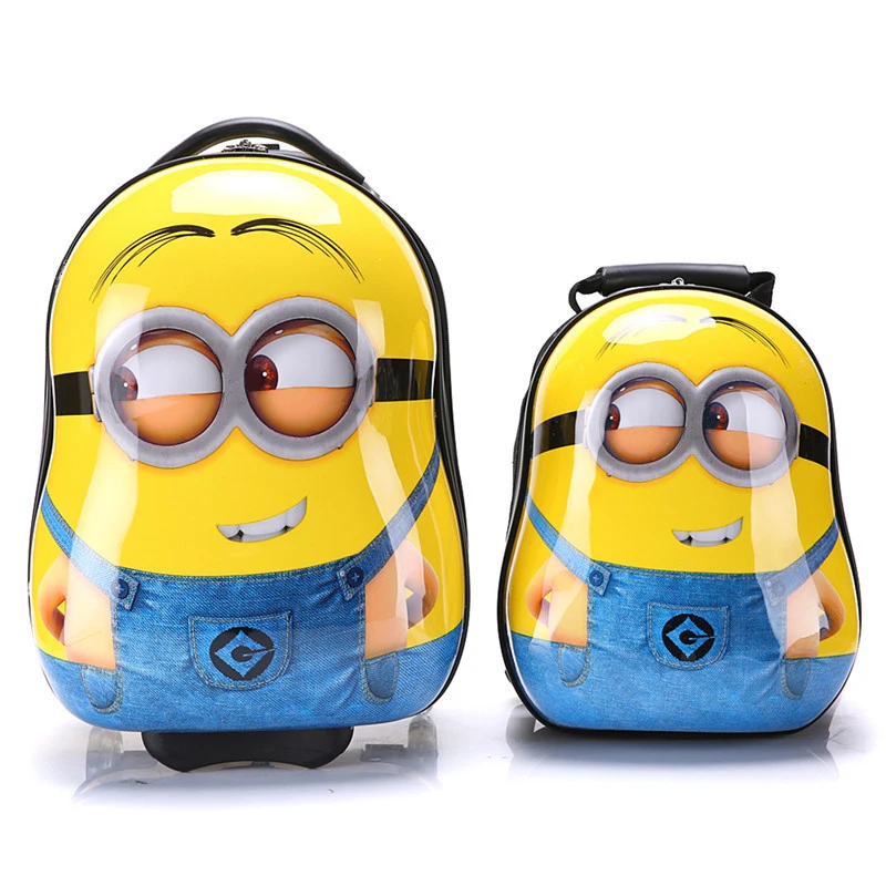 minion trolley school bag
