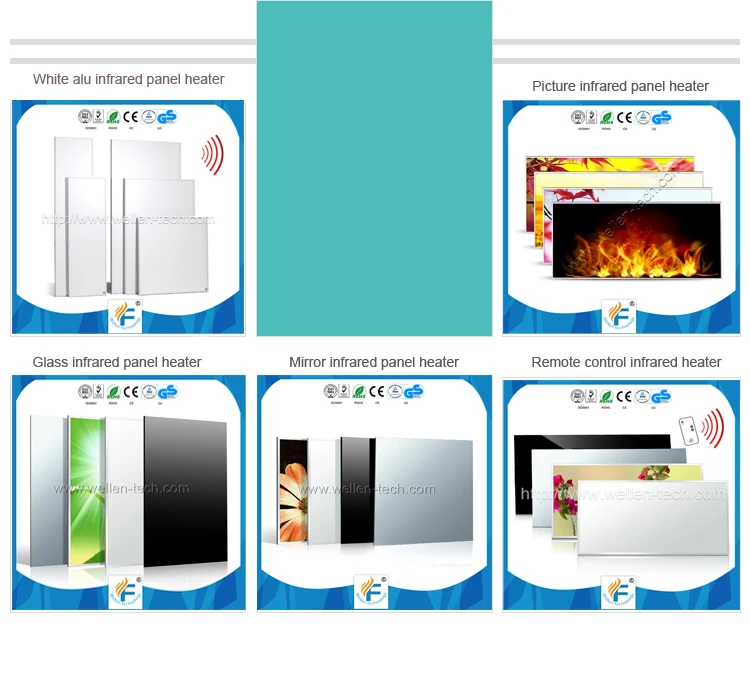 Wall Mounted Bathroom/room Carbon Fiber Mirror Electric Infrared Panel