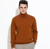 Man sweater long sleeve cashmere sweater turtleneck thickening pullover pure colour hoody cashmere sweater
