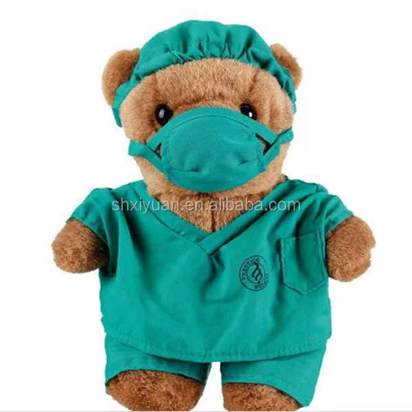 teddy bear dressed as doctor