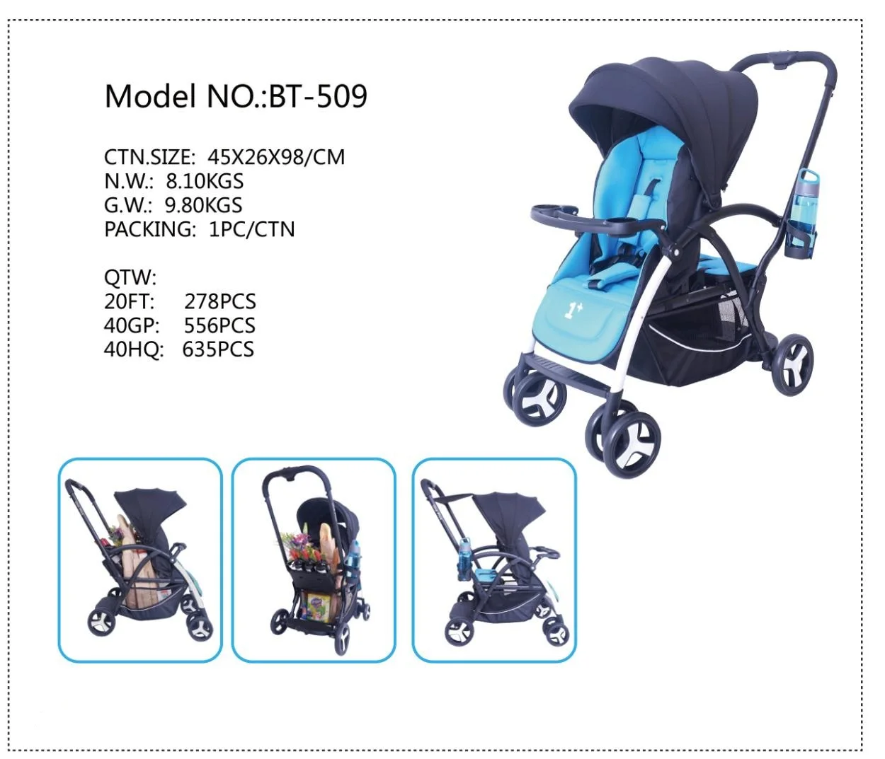 Bingkai Aluminium Tiongkok 2018 Dengan Papan Berdiri Untuk Anak Kedua Kereta Bayi Lipat Kompak Satu Tangan Bt509 Buy China Stroller Kereta Dorong Bayi 2nd Kursi Super Kereta Dorong Bayi Product On