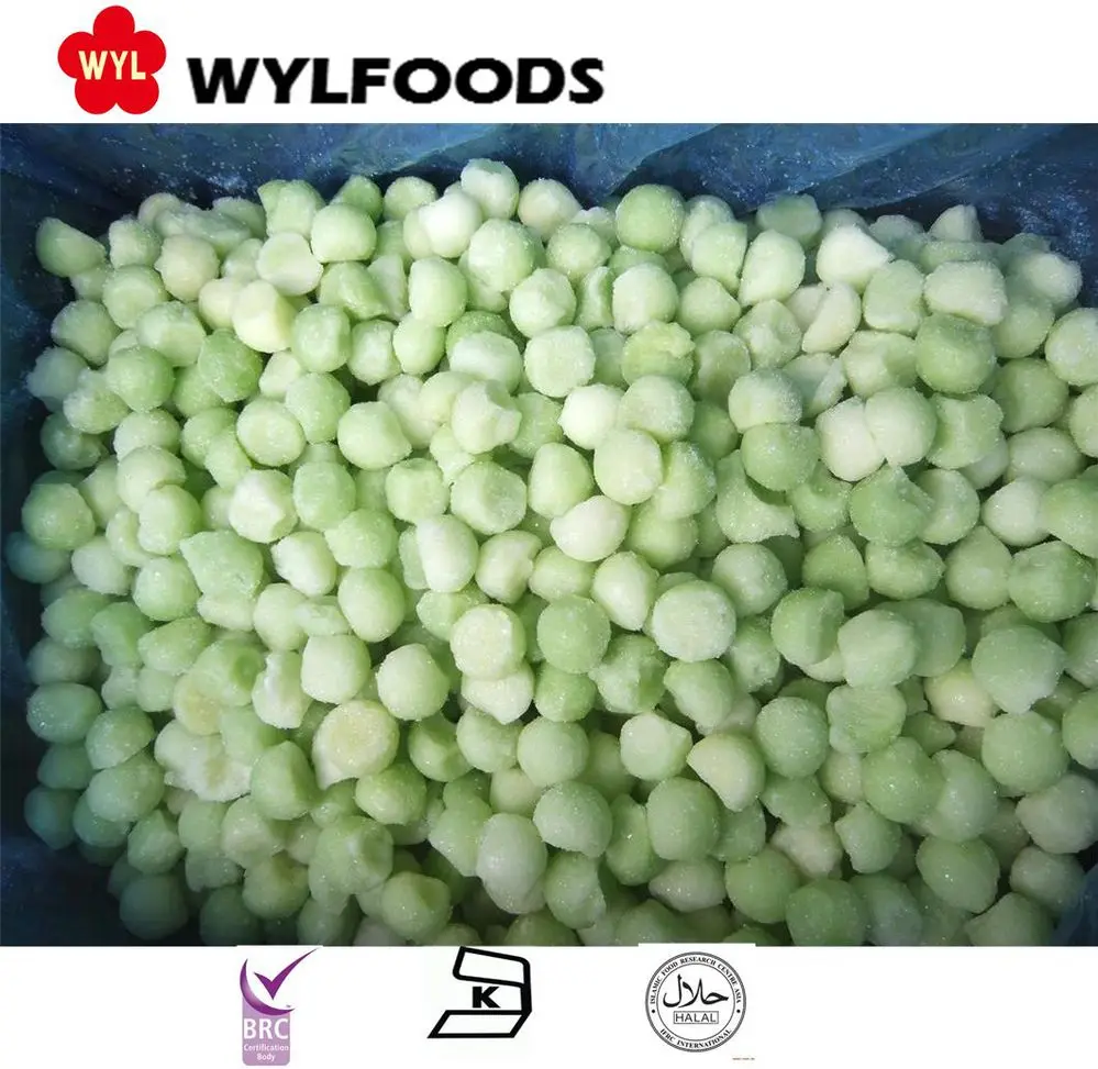 7,IQF melon balls green.