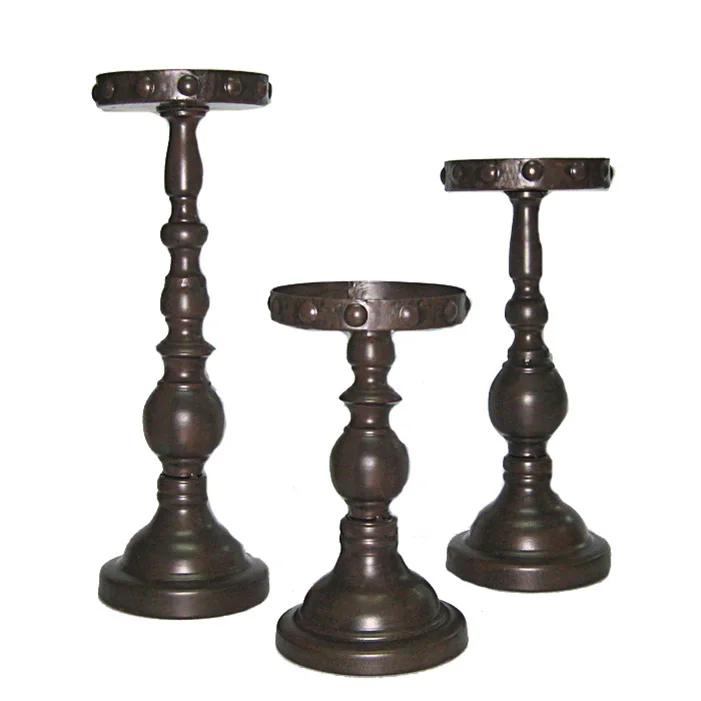 Hot Sell Pretty Metal Unique Pillar Candle Holder For Home Decoration