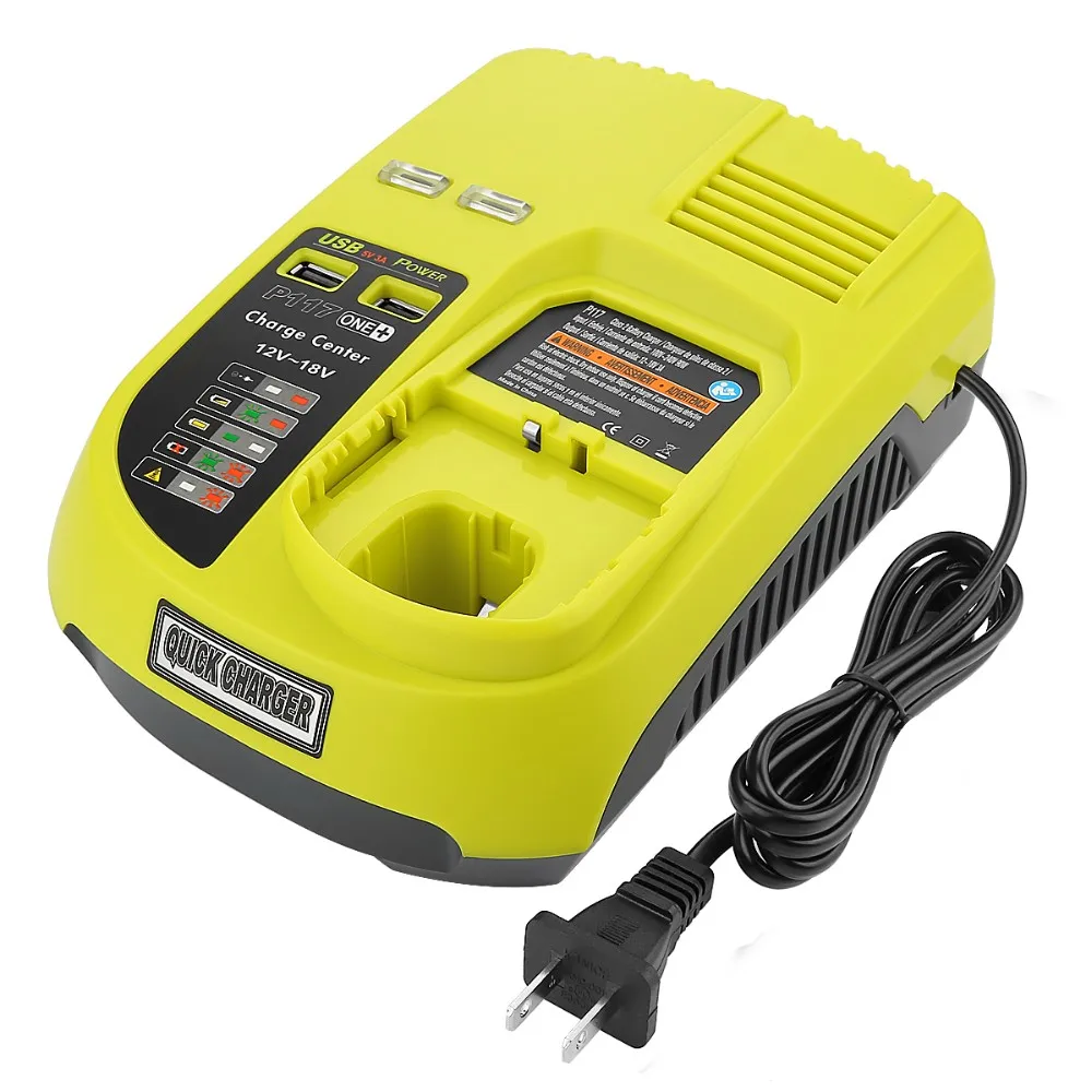 Ni-cd Ni-mh & Li-ion 12v To 18v 3a Quick Battery Charger For Ryobi