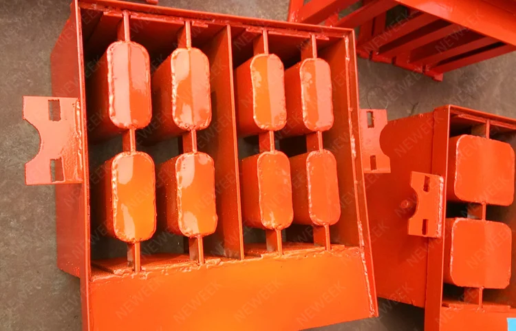 interlocking manual concrete cement brick block making machine