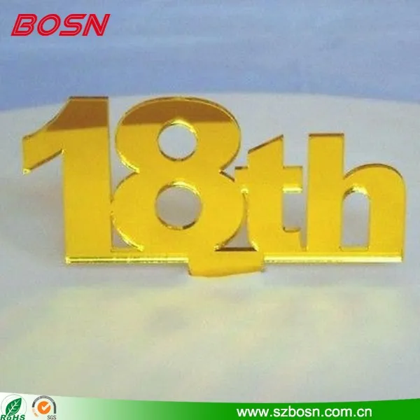 18th Clear Birthday Cake Toppers Buy Cake Toppers