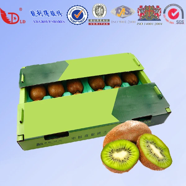 Custom Kiwi Fruit Package Delivery Box Corrugated Strong Fruit Box