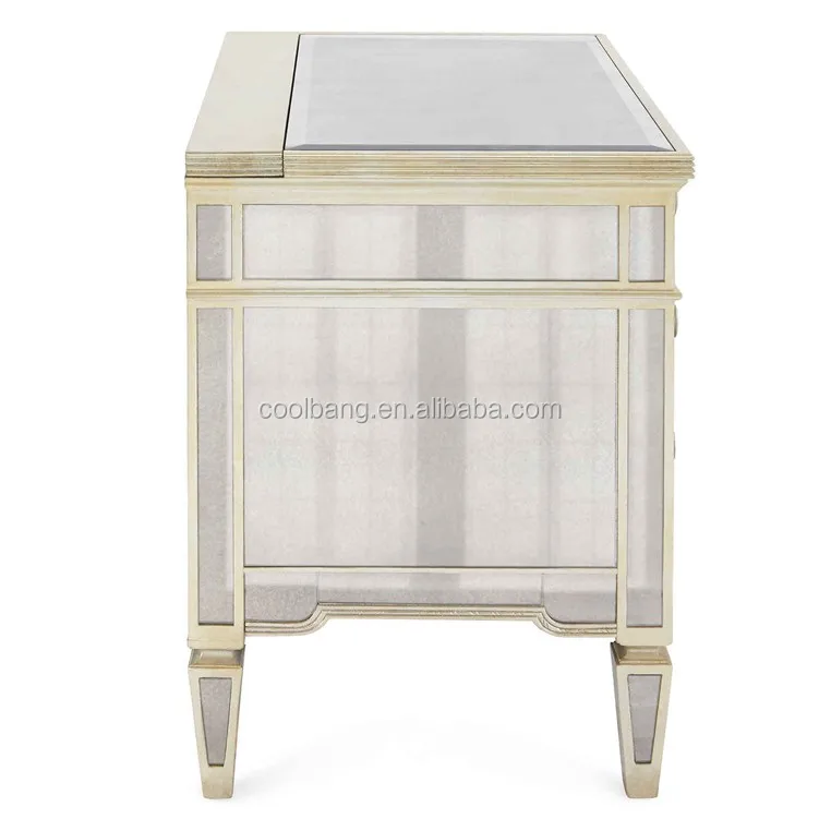 Best Selling Cbm039 Antique Mirrored Chest Of Drawers Mirrored