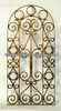 GYD-15D0085 Golden and fanshion decorative wrought iron garden gate romantic design