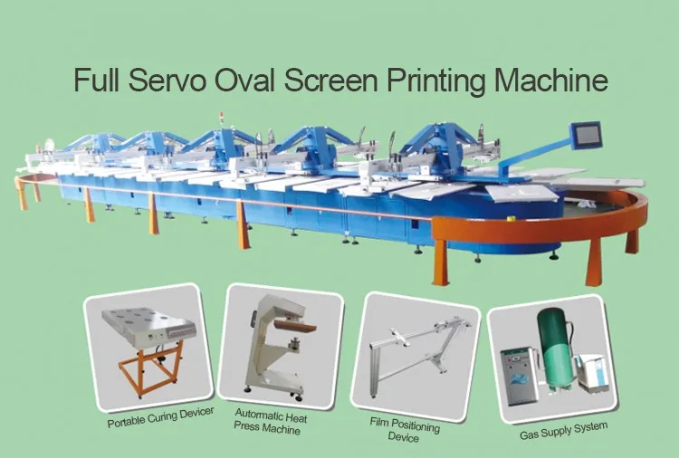 Oval screen machine PLUS DIGITAL PRINTING FOR Textile Screen Printing INDUSTRY