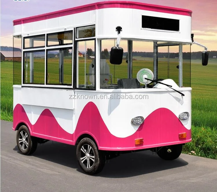 Multifunctional Snack/food Car Four Wheel Mobile Food Carts For Sale