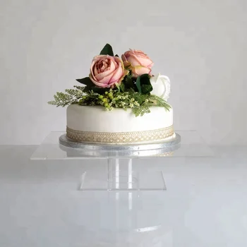 Fancy Clear Acrylic Square Pedestal Wedding Cake Stand Fancy Clear Acrylic Square Pedestal Wedding Cake Stand