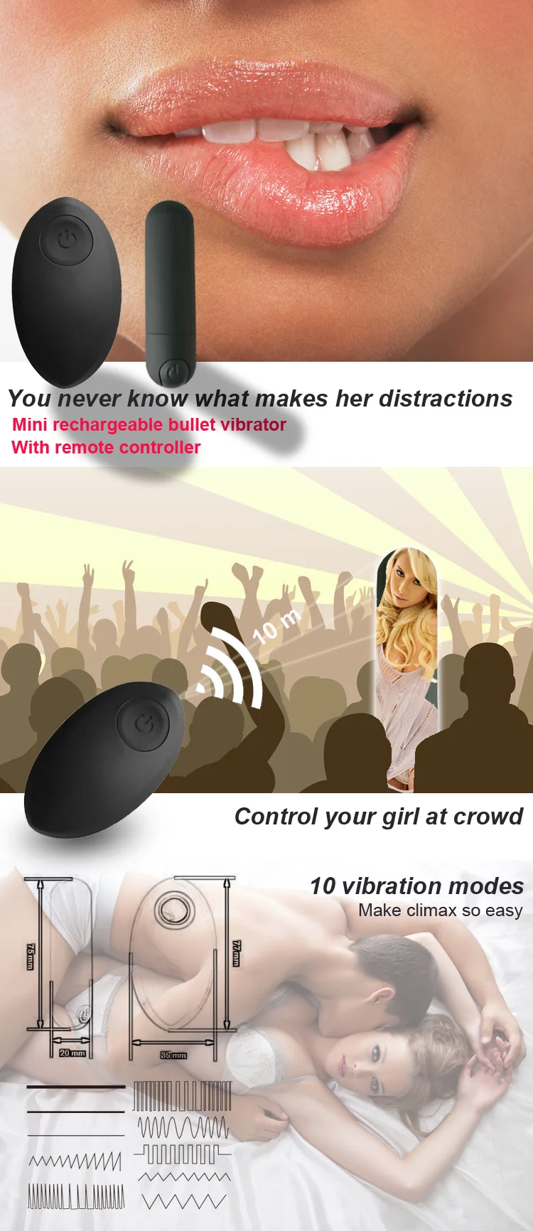 2017 new goods remote control anal bullet vibrator sex toy