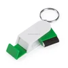 Hot multifunction mobile phone support keyring with screen cleaner