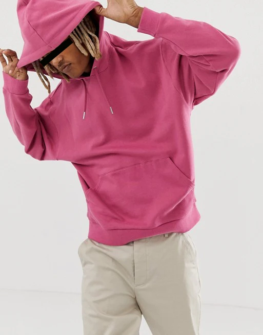 pink hoodie streetwear