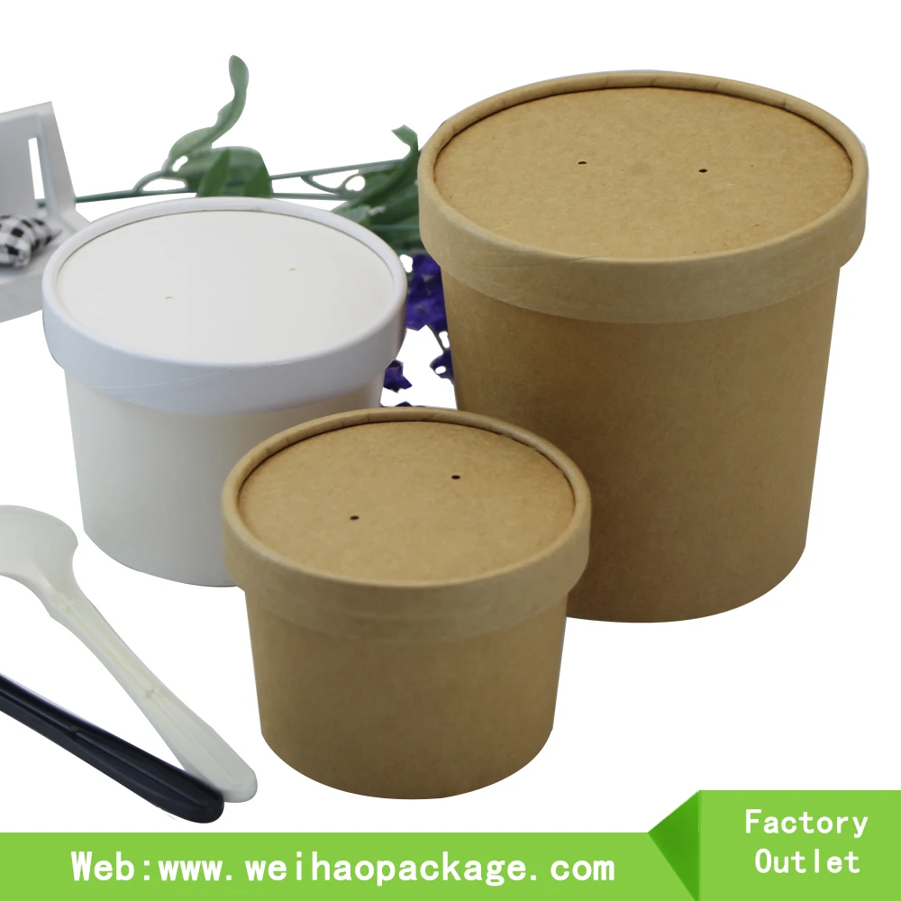 Download Custom Printed Disposable Kraft Paper Hot Soup Bowls - Buy Kraft Paper Hot Soup Bowls,High ...