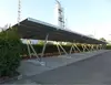 Aluminum structure carport installation roof car aluminum solar shed