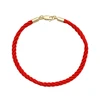 75555 xuping 14K gold plated string fashion lucky fabric red bracelet