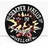 Custom logo design cartoon badge woven fabric embroidered cat patch