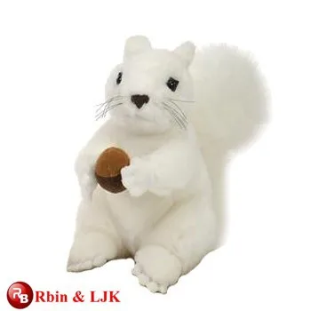 white squirrel stuffed animal