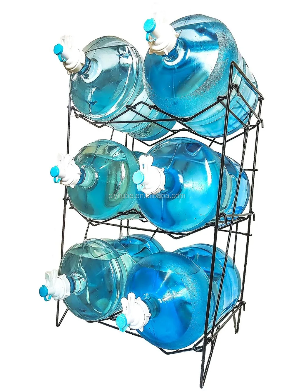 Metal 6 Bucket 5 Gallon Water Bottle Storage Rack Buy Water Bottle