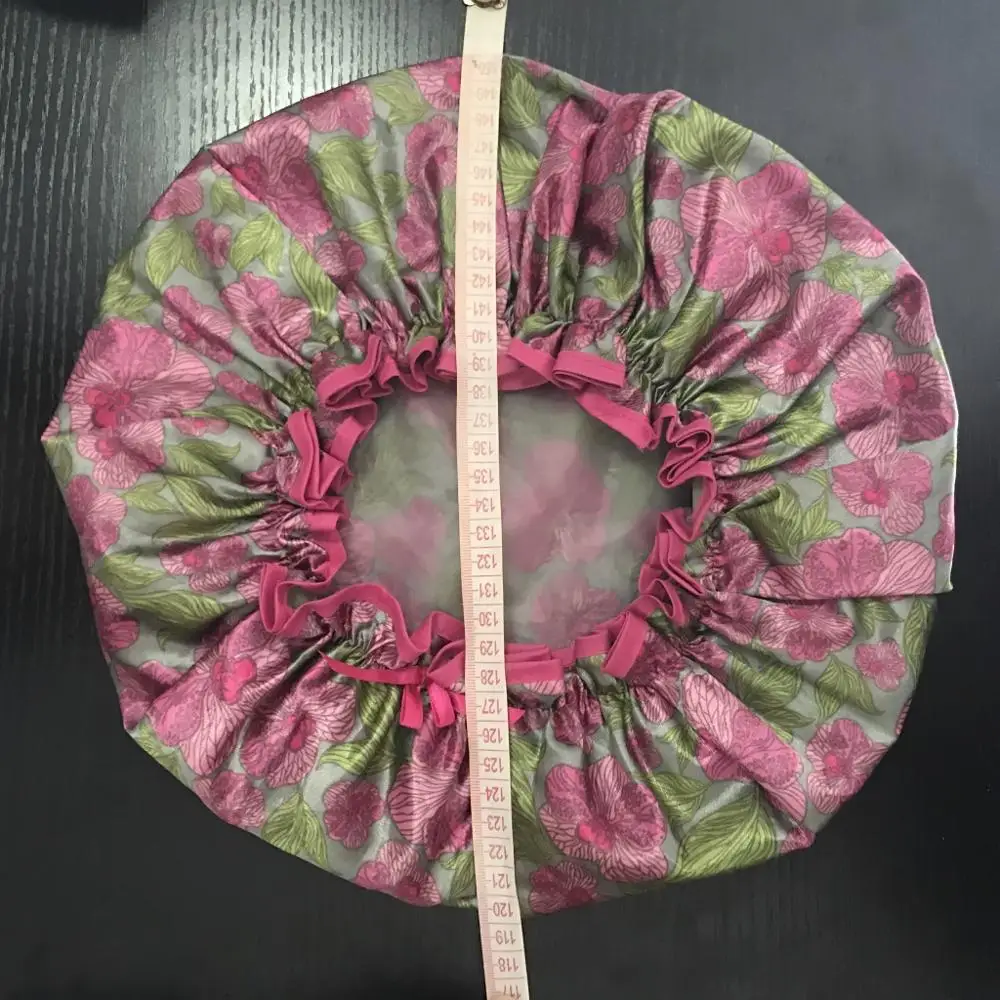 Extra Large Shower Caps For Women Adjustable Drawstring Elastic Band