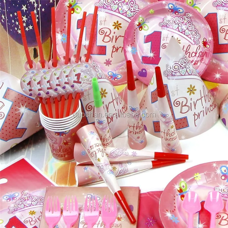 2018 Wholesale Paper Theme Birthday Party Supplies For Kids Buy