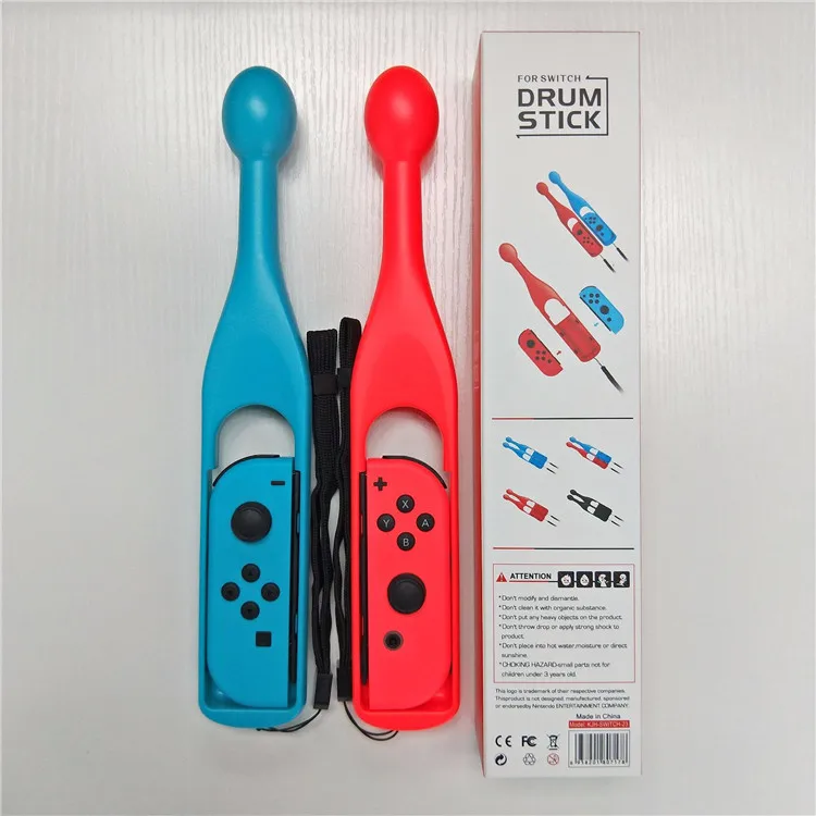 Syytech New 2pcs In 1 With Strip Drum Stick For Nintendo Switch Joycon