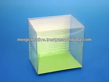 clear plastic foldable boxes